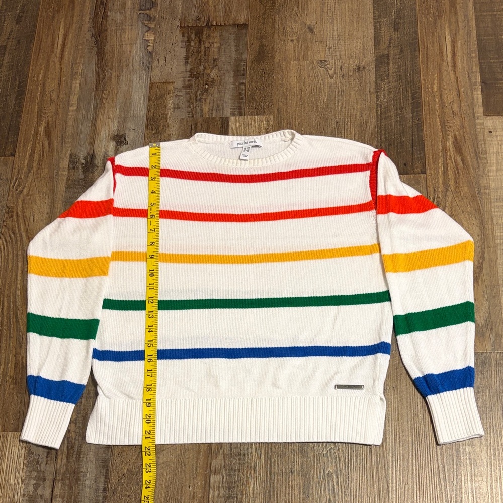 Peace Love World Striped Lightweight Sweater Size XXS